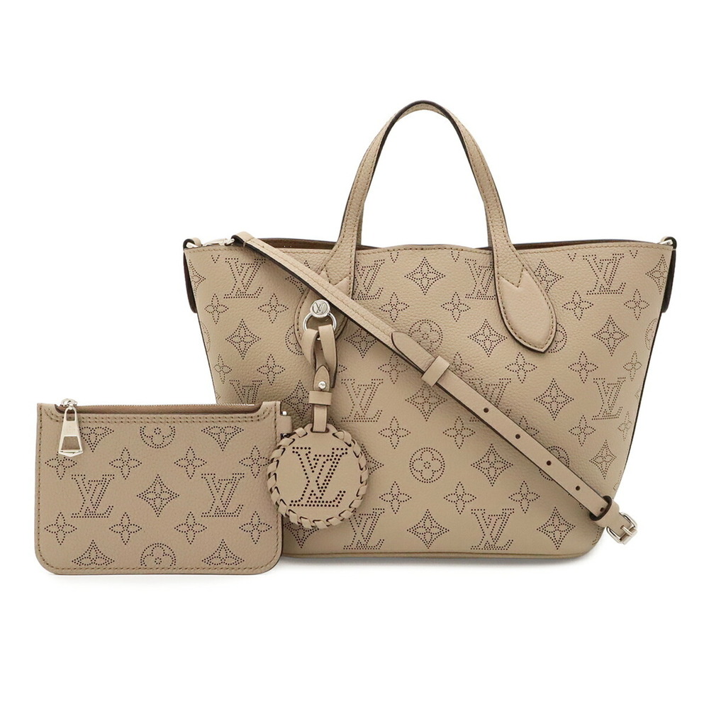 LOUIS VUITTON Louis Vuitton Monogram Mahina Blossom PM Shoulder Bag Tote Leat...